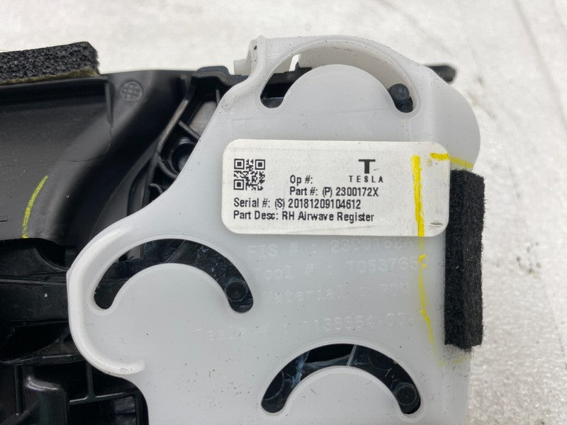 1095418 ⭕ 2017-2023 Tesla Model 3 Right Dashboard Heater AC Air Vent Dash Duct 1095418