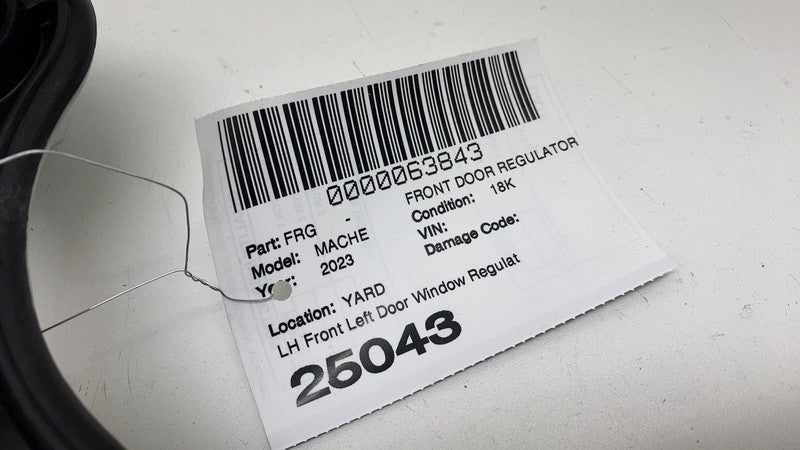 ⭕ 21-24 Ford Mustang Mach-E Front Left Door Window Regulator & Motor w/ Carrier