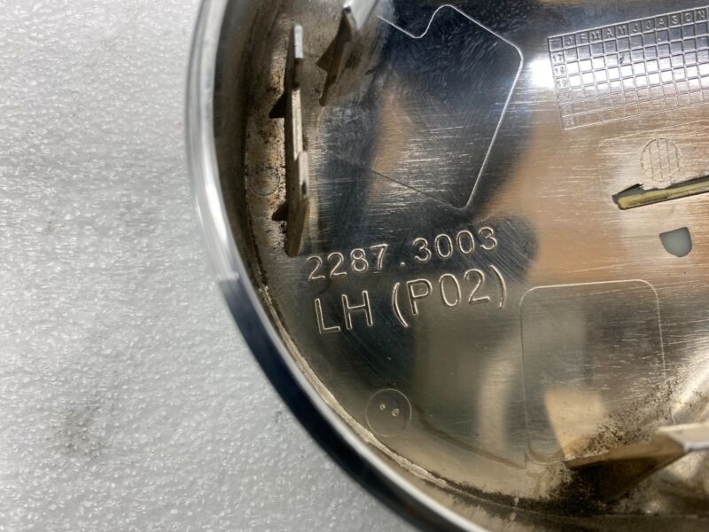 2287.3003 ⭕ 17-20 Model 3 Left Exterior Door Mirror Lower Mounting Cover Chrome 2287.3003