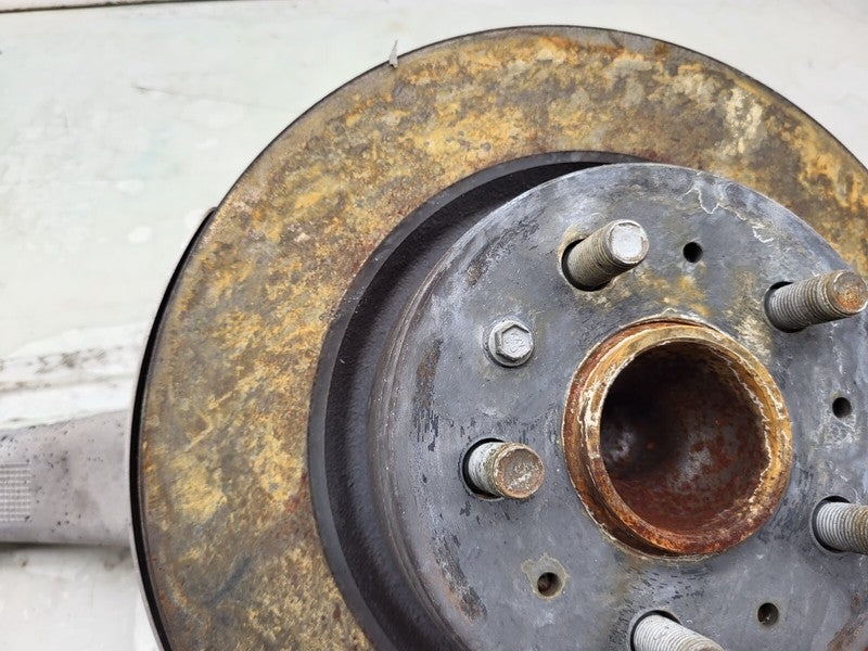 ⭕ 17-23 Model 3 Front Left Spindle Knuckle + Hub + Brake Disc Rotor 10