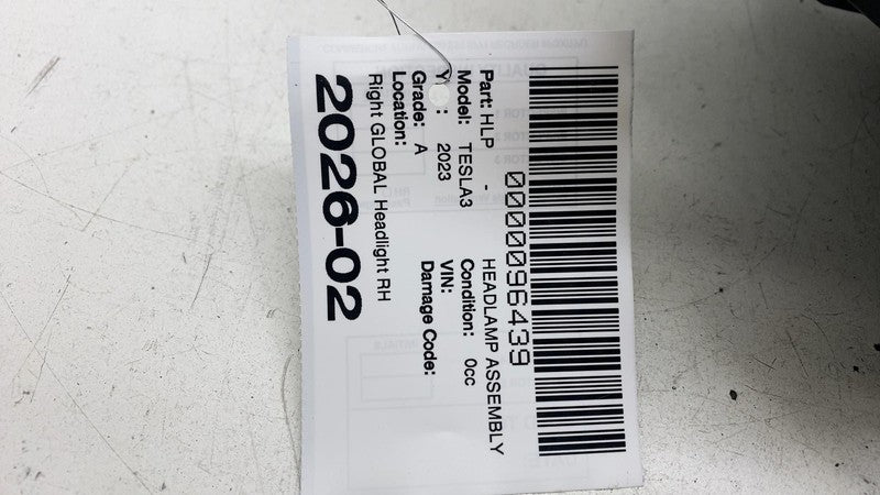 ⭕ 21-23 Tesla Model 3 Front Right Headlight Projector Headlamp RH 1514