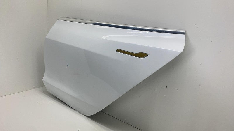 ⭕ 2017-2020 Tesla Model 3 Rear Driver Side Door Shell Panel Left LH White - PPSW