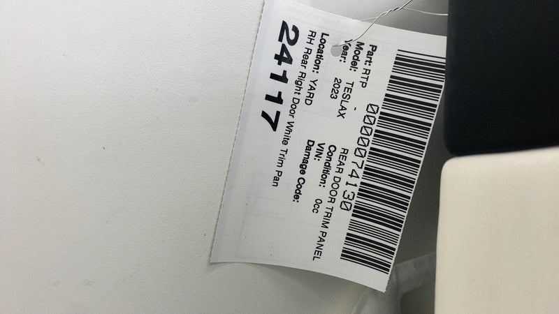 1634384-02-F ⭕2021-2024 Tesla Model X Rear Side Door Panel Trim Card Cover Right 1634384-02-F