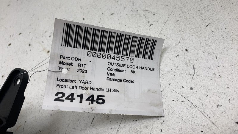 PT00002453-M ⭕ 2022-2024 Rivian R1T R1S Front Left Door Handle LH Silver EXP004 PT00002453-M