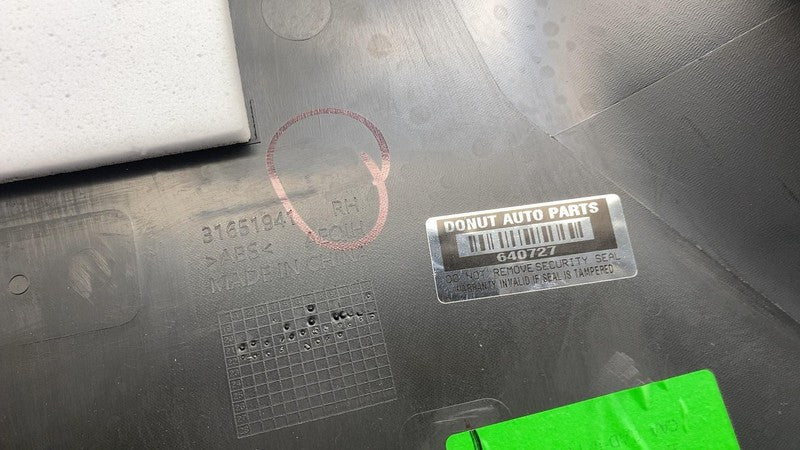 31651941 ⭕ 21-23 Polestar 2 Passenger Side B-Pillar Lower Trim Cover Panel Right 31651941