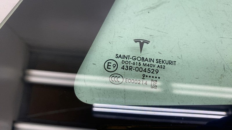 1080703-00 ⭕ 2017-2020 Tesla Model 3 Rear Left Quarter Fixed Window Glass LH OEM 1080703-00