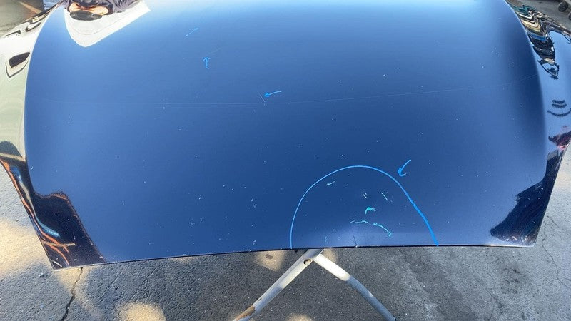 2012-2015 Tesla Model S Front Bonnet Hood Shell Panel w/ Insulation Liner - Blue