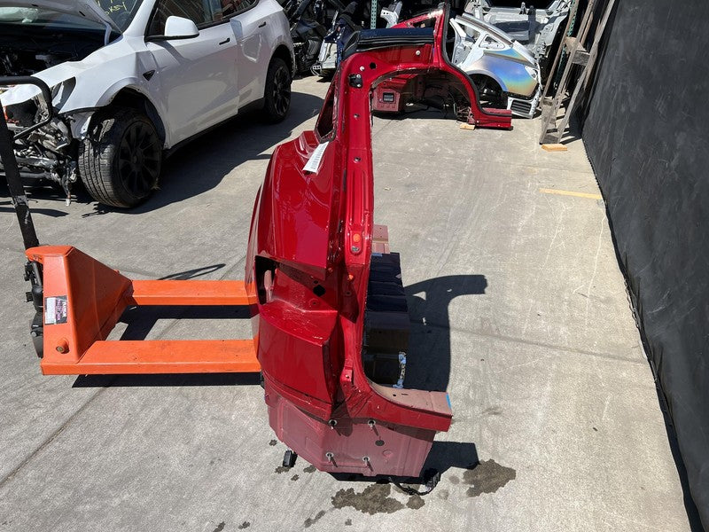 2016-2020 Tesla Model X Right A + B Pillar Door Frame & Quarter Structural Cut