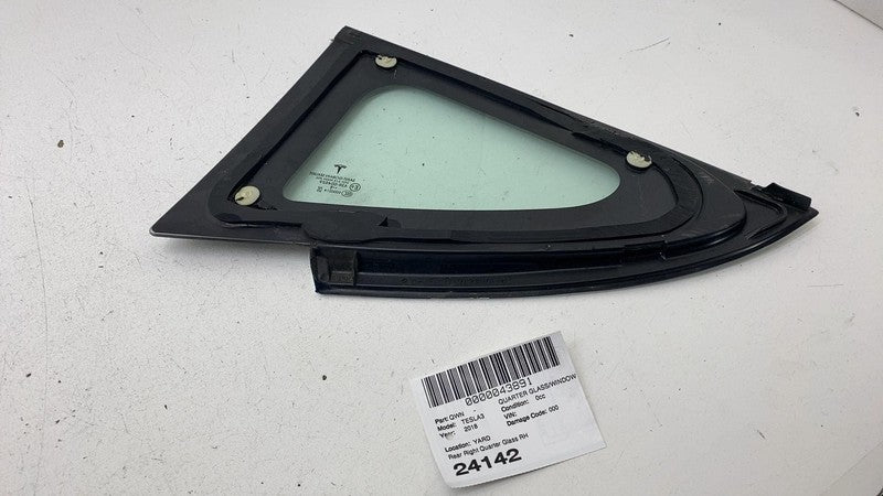 1080706-00 ⭕ 2017-2020 Tesla Model 3 M3 Rear Right Quarter Fixed Window Glass RH 1080706-00