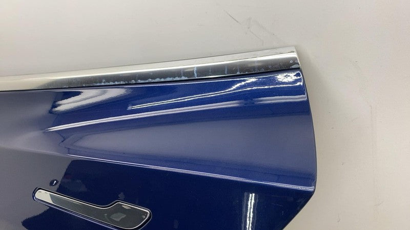 ⭕ 2017-2020 Tesla Model 3 M3 Rear Driver Side Door Shell Panel Left LH Blue PPSB