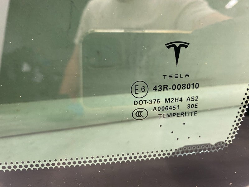 43R-008010 ⭕2012-2021 Tesla Model S Rear Passenger Side Quarter Window Glass Right Assembly