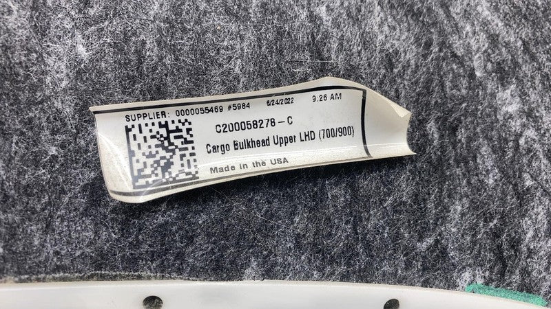 ⭕ 2022 Rivian EDV-700 Amazon Van Cargo Bulkhead Upper Cover Assy C2000