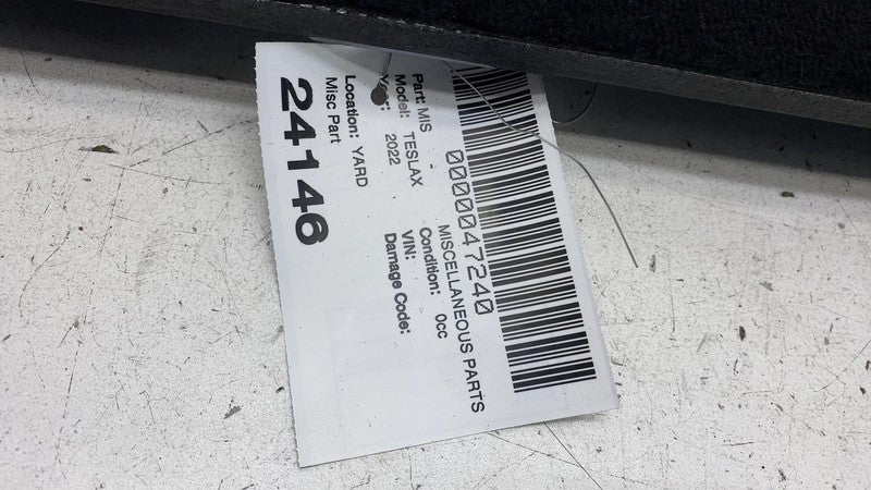 2021 2022 2023 Tesla Model X Rear 2nd Row Floor Board Carpet (6-Seater)