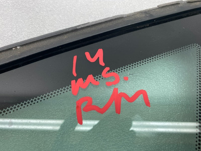 E6 43R-008010 ⭕ 2012-2020 Tesla Model S Rear Passenger Side Quarter Fixed Glass Right Assembly