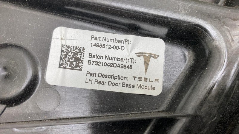 1495512-00-D 20-22 Model Y Rear Left Door Window Regulator & Motor + Base Module 1495512-00-D