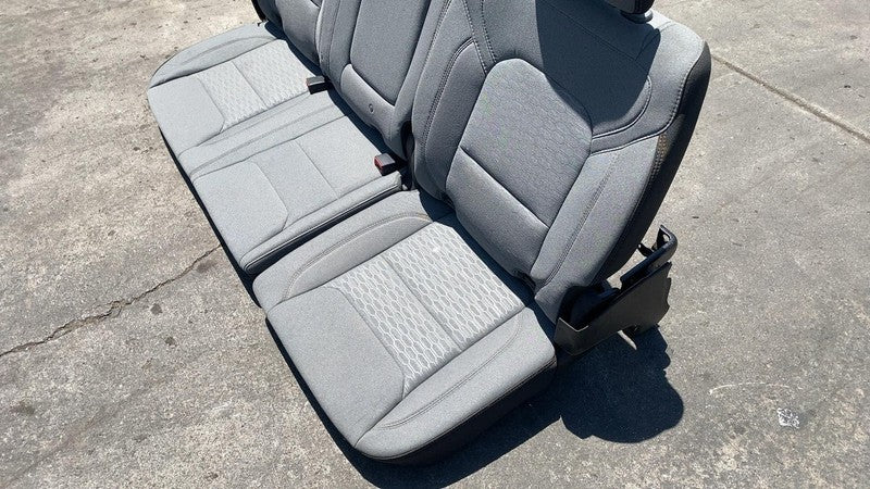 ⭕ 2019-2025 Ram 1500 Crew Cab Rear Left & Right 2nd Row Cloth Seat 5th Gen Gray