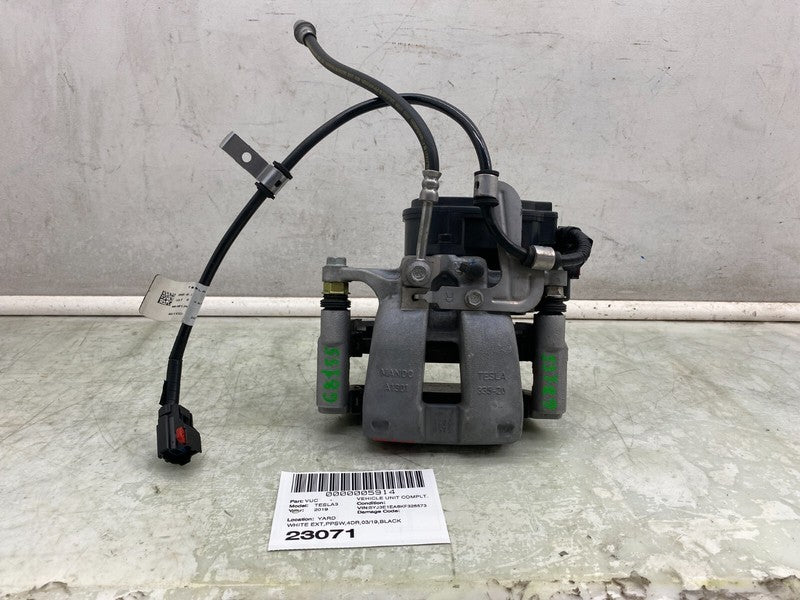 104462400G ⭕ 2017-2025 Tesla Model 3 Rear Right Caliper + Brake Hose Line BASE 1044624-00-G
