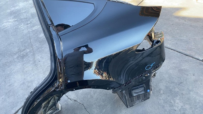 ⭕ 2021-2024 Tesla Model X Rear Driver Side Quarter Panel Cutout Left Black PBSB