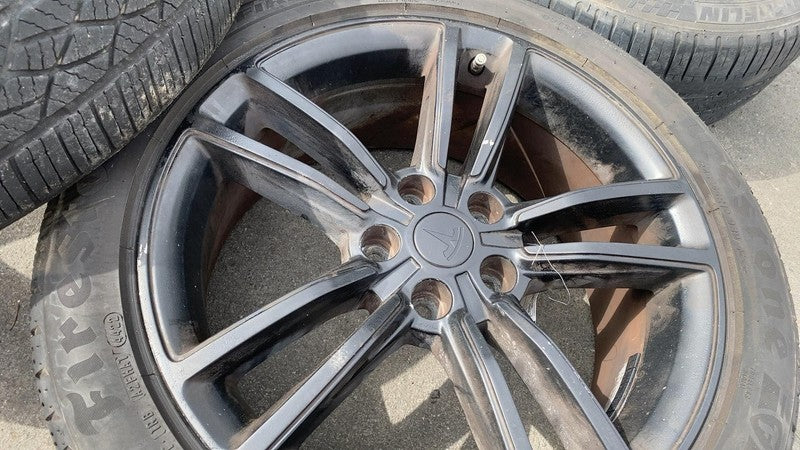 600721400D ⭕ 12-15 Model S MS SET of 4 Wheel Rim 19x8.0+40mm w/ Tire 245/45R19 6007214-00-D