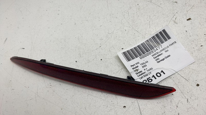 ⭕ 17-23 Tesla Model 3 Rear Driver Side Bumper Light Reflector Lamp Lef