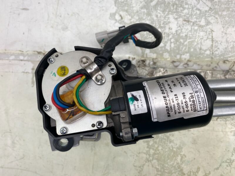 600594600E ⭕ 12-20 Model S MS Front Windshield Wiper Motor & Linkage w/ Module 6005946-00-E