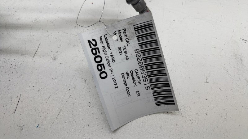 1044624-00-H ⭕ 2017-2025 Tesla Model 3 Rear Right Caliper + Brake Hose Line BASE 1044624-00-H