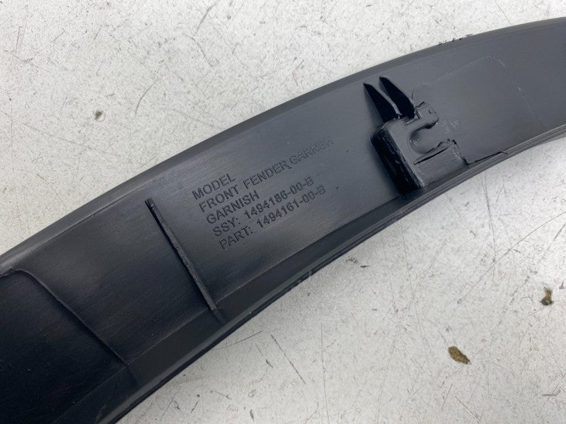 1494185 00 B ⭕ 20-24 Tesla Model Y Front Left Fender Garnish Wheel Arch Molding 1494185-00-B