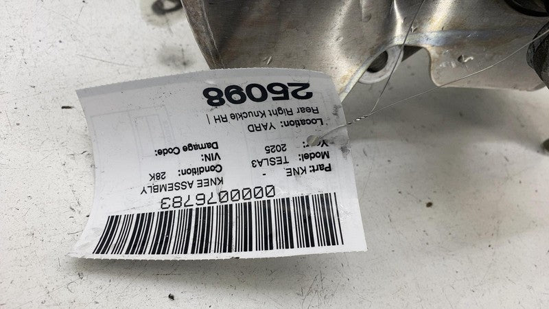 134441610D ⭕ 24-25 Tesla Model 3 Rear Right Spindle Knuckle Hub & Dust Shield 1344416-10-D