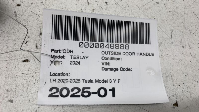 2020-2024 Tesla Model 3 Y Front Driver Side Exterior Outside Door Handle Left LH
