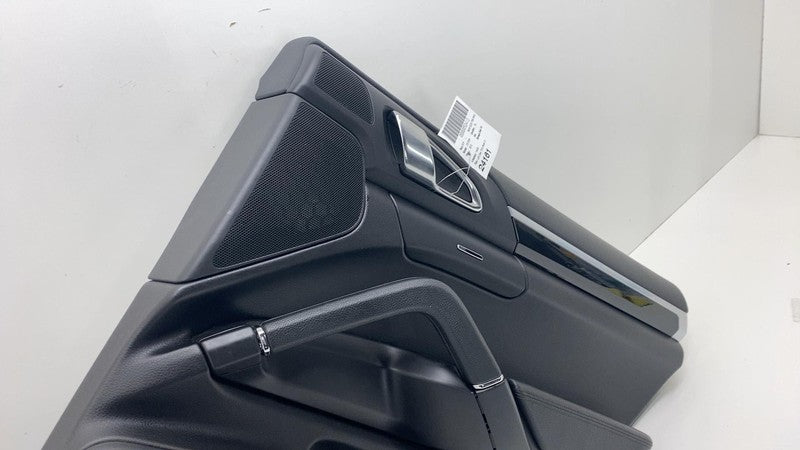 7P0 863 981 2011-2018 Porsche Cayenne Rear Driver Side Door Panel Trim Card Cover Left Black