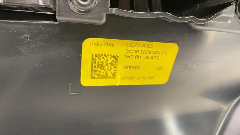 1593863-00-A ⭕ 21-23 Tesla Model 3 Front Passenger Side Interior Door Panel Trim Card Right