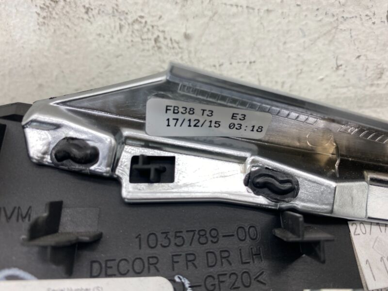 103578807B 2016-2020 Tesla Model X MX Front Driver Side Door Decor Trim Obeche Left LH Assy