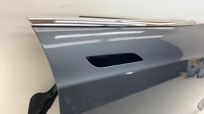 2012-2015 Tesla Model S Front Passenger Side Door Shell Panel Right RH Gray PMTG