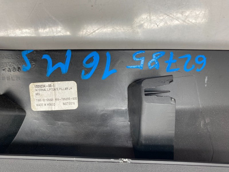 1009234 00 I ⭕12-20 Tesla Model S Rear Left Trunk Liftgate Panel Side Trim Cover 1009234-00-I