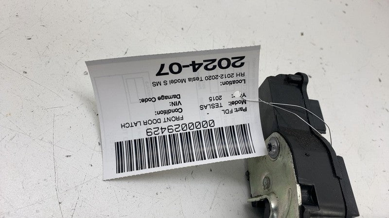 ⭕ 12-20 Model S Front Right Door Latch Actuator with Release Cable 600