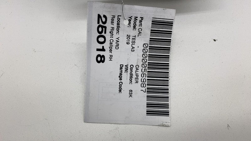 1044624-00-G ⭕ 2017-2025 Tesla Model 3 Rear Right Caliper + Brake Hose Line BASE 1044624-00-G