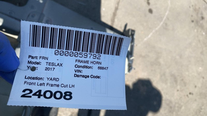 ⭕ 2016-2020 Model X Front Driver Side Member Rail & Adapter w/ Shock T