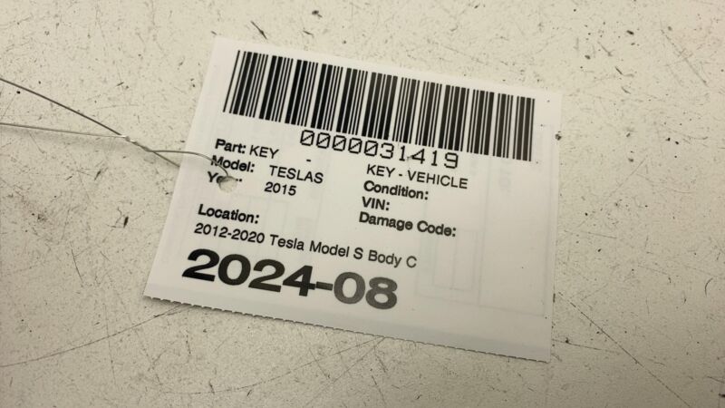 2012-2020 Tesla Model S Body Controller Control Module 315MHZ + Smart Key Remote