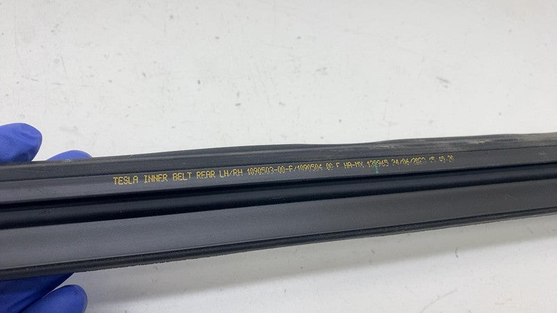 109050300F ⭕ 2017-2023 Tesla Model 3 Rear Left Door Inner Belt Rubber Seal LH 1090503-00-F