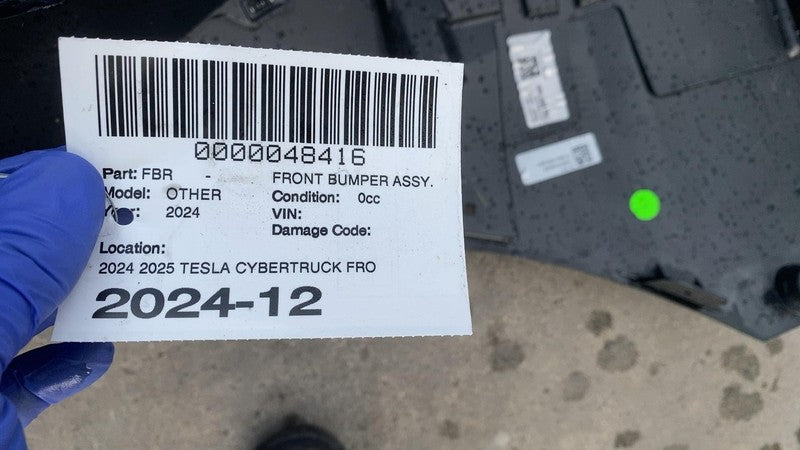 2024 2025 Tesla Cybertruck Front Bumper Cover w/ Grille & Lower Shield