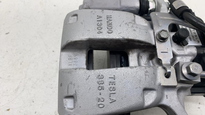 ⭕ 17-25 Tesla Model 3 M3 Rear Left Caliper w/ Brake Hose Line BASE 104