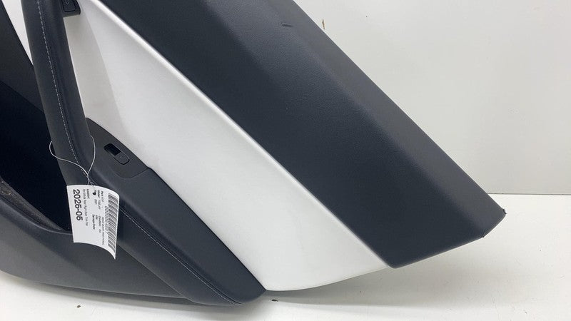 ⭕ 20-24 Tesla Model Y Rear Door Panel Trim Card Black Right -White 149