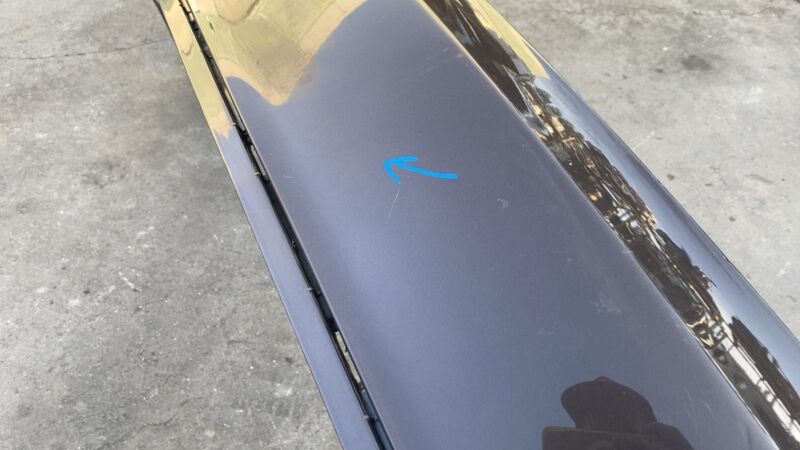 600817900C 2012-2015 Tesla Model S MS Rear Bumper Fascia Cover Assy (No Sensor) Brown PMAB
