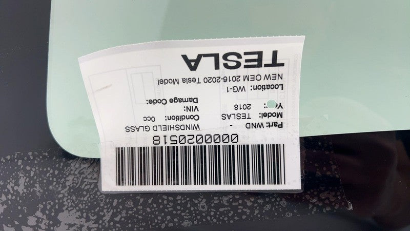 1061987-01-J ⭕NEW 16-20 Model S Front Windshield Wind Screen Glass w/ Triple-Cam 1061987-01-J
