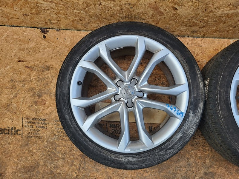 4G0601025BS ⭕ 16-19 Audi A6 S6 PAIR Wheel Rim 19" inch 19x8.5 + Continental Tire 255/40R19