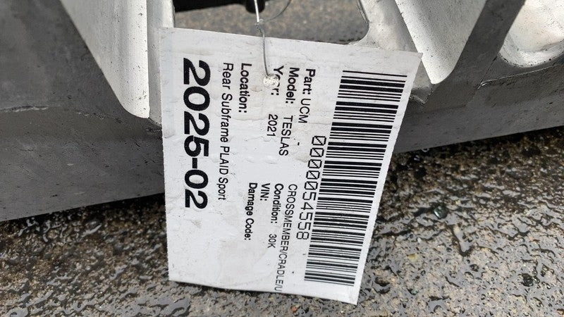 142056100C 2021-2023 Tesla Model S Rear Subframe Crossmember Cradle w/ Stabilizer Bar OEM