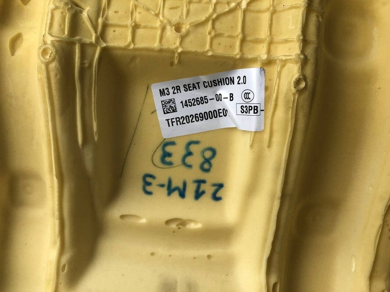 1452685-00-B ⭕ 2017-2022 Tesla Model 3 Rear 2nd Seat Upper & Lower Seat Cushion 1452685-00-B