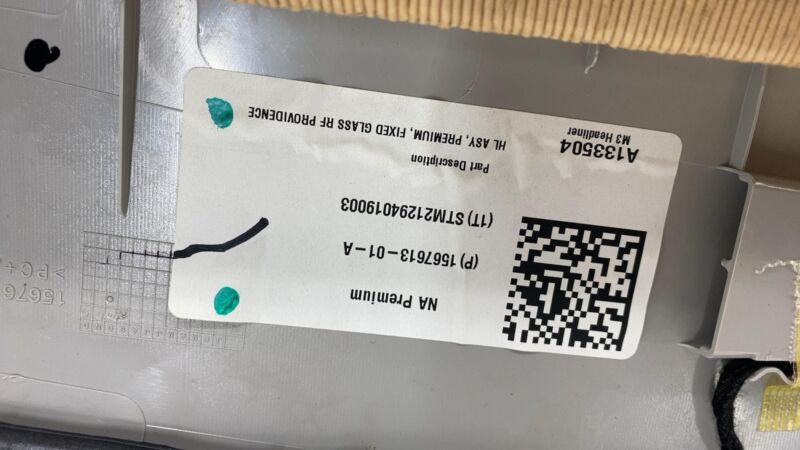 2017-2023 Tesla Model 3 Panoramic Sunroof Ceiling Moon Roof Headliner Trim Assy