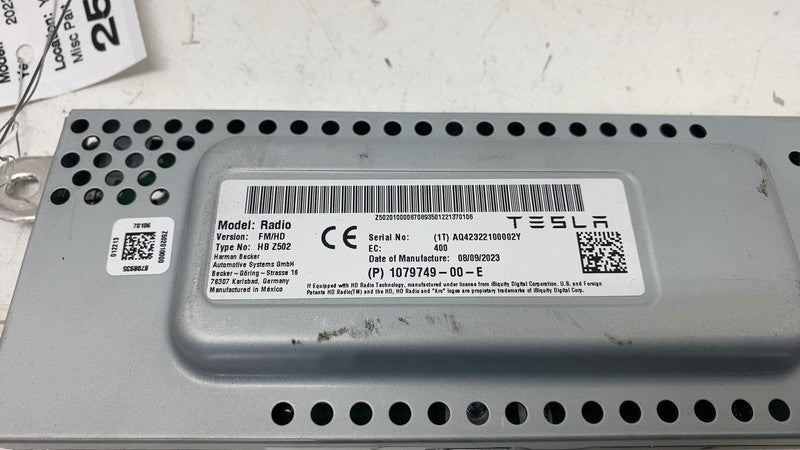 1079749-00-E ⭕ 2017-2023 Tesla Model 3 Harman Becker Radio FM/HD Receiver Module 1079749-00-E