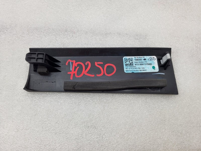 108630600E ⭕ 2017-2023 Tesla Model 3 Passenger Right Mid A-Pillar Trim Cover 1086306-00-E